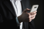 a person accessing social media with a smartphone